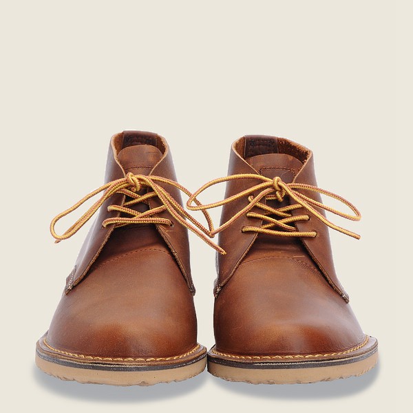 Red Wing Heritage Ayakkabı Erkek - Weekender - Chukkar Rough & Tough Deri - Kahverengi - 73HXVPBSR